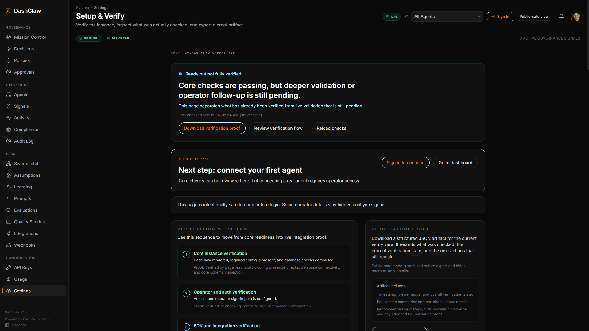OSuite Workspace Settings